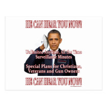 He Can Hear You Now! Postcard