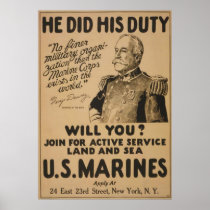 He Did His Duty-Will You posters