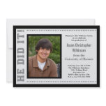 He Did It! Graduation Photo Invitation