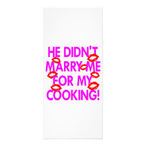He Didn't Marry Me For My Cooking rack cards