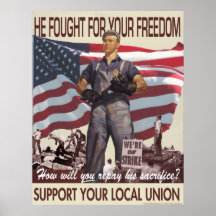 He Fought For Your Freedom Poster