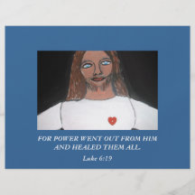 HE HEALED THEM ALL / BY THY SPIRIT FULL COLOR FLYER