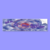 He Is My Savior Bumper Sticker bumper stickers