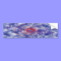 He Is My Savior Bumper Sticker (Faded) bumper stickers
