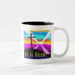 He is risen cross Christian Gift design Coffee Mugs