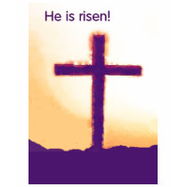 he is risen - cross t-shirts