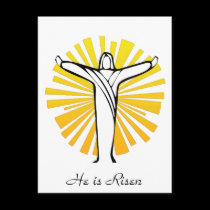 He is Risen postcards