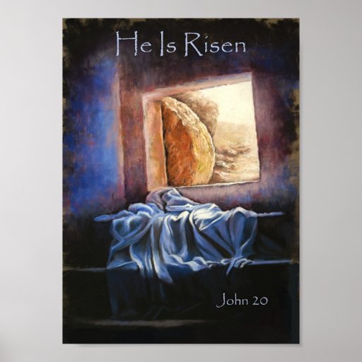 He Is Risen Poster Zazzle