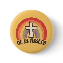 He Is Risen Religious Easter Buttons