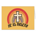He Is Risen Religious Easter Greeting Card