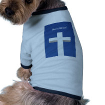 He is Risen!, White cross on Aruba pet clothing