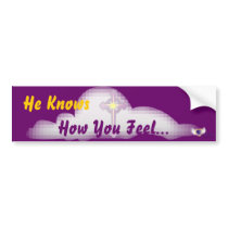 He Knows How-Customize bumper stickers