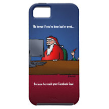 He Knows If You've Been Bad Funny Santa iPhone 5 Case