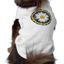 He Loves Me, He Loves Me Not Dog Shirt pet clothing by CreatureCreations He Loves Me, He Loves Me Not Dog Shirt pet clothing
