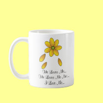 He Loves Me...He Loves Me Not...I L... mugs