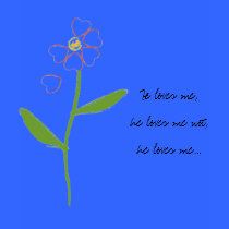 He loves me,he loves me not... t-shirts
