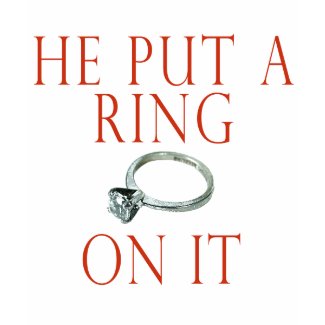 He Put a Ring On It Bride tank top