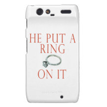 He Put a Ring on It Motorola Droid RAZR Cover
