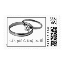 He put a ring on it! postage
