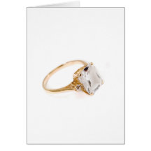 He Put a Ring on It/Save the Date Greeting Card
