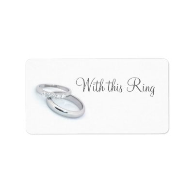 He Put a Ring on It/save the date Personalized Address Labels