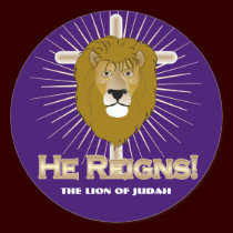He Reigns! The Lion of Judah STICKERS stickers