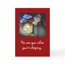 "He Sees You When You're Sleeping" Christmas Card by stlewis75 "He Sees You When You're Sleeping" Christmas Card