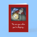 "He Sees You When You're Sleeping" Christmas Card