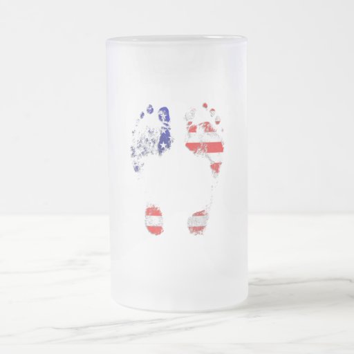 He /She has an American Soul - USA footprint gifts Coffee Mug