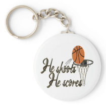 He Shoots...He Scores Keychains