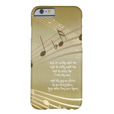 He Walks with Me Lyrics with Music Notes Barely There iPhone 6 Case