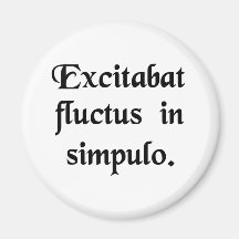 He was stirring up billows in a ladle. fridge magnets