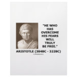 He Who Has Overcome His Fears Will Truly Be Free Personalized Letterhead