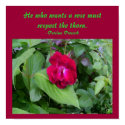 He who wants a rose must respect...Poster posters by pammys He who wants a rose must respect...Poster posters