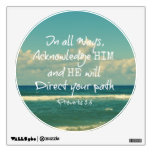 He will direct your Path Bible Verse Room Stickers