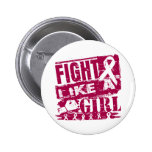 Head and Neck Cancer BurnOut Fight Like a Girl buttons
