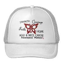 Head and Neck Cancer Celtic Butterfly 3 Trucker Hats