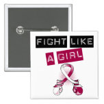 Head and Neck Cancer Fight Like A Girl buttons