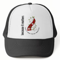 Head and Neck Cancer Flower Ribbon 3 hats by awarenessgifts Head and Neck Cancer Flower Ribbon 3 hats