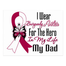 Head and Neck Cancer Hero My Dad Post Card