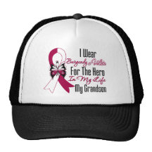 Head and Neck Cancer Hero My Grandson Mesh Hat