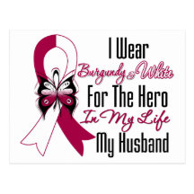 Head and Neck Cancer Hero My Husband Postcards
