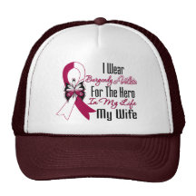 Head and Neck Cancer Hero My Wife Mesh Hat