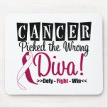 Head and Neck Cancer Picked The Wrong Diva v2 mousepads