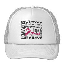Head and Neck Cancer Survivor Collage Hats