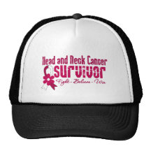 Head and Neck Cancer Survivor Flower Ribbon Hat