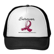 Head and Neck Cancer Survivor Gemstone Ribbon Trucker Hat