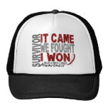 Head and Neck Cancer Survivor It Came We Fought Trucker Hats