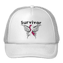 Head and Neck Cancer Survivor Tribal Butterfly Hats