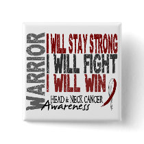 Head And Neck Cancer Warrior Pinback Button